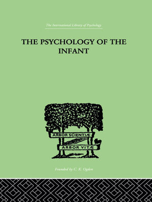 cover image of The PSYCHOLOGY OF THE INFANT